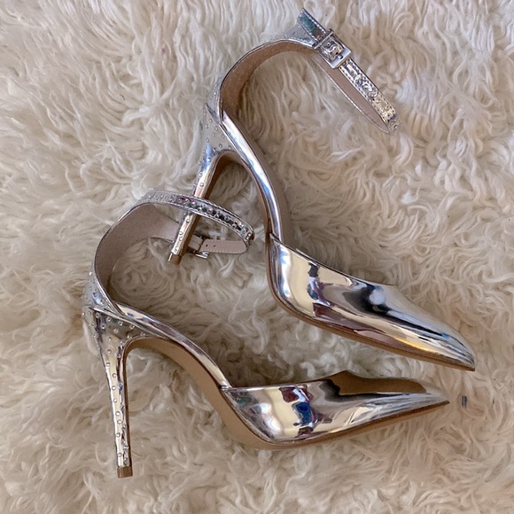 CHARLES BY CHARLES DAVID Poison Ankle Strap Pumps Size 7.5 - Picture 4 of 11